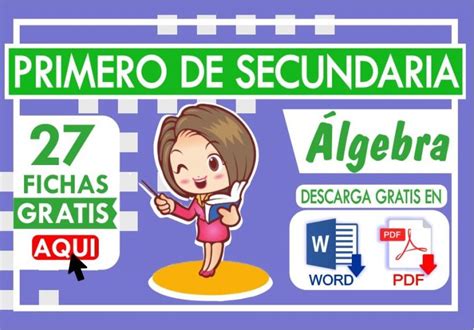 Ejercicios De Lgebra Para Primero De Secundaria Recursos Did Cticos