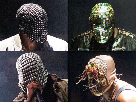 Kanye Wests Masks For His Yeezus Tour Certainly Bring The Bling Rappers Tendencias Y Mascaras