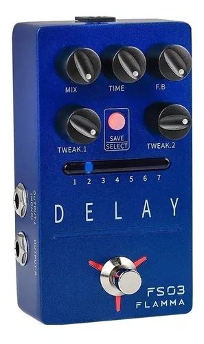 Pedal de efeito Fs03 Flamma Delay Tap Tempo Looper Frete grátis