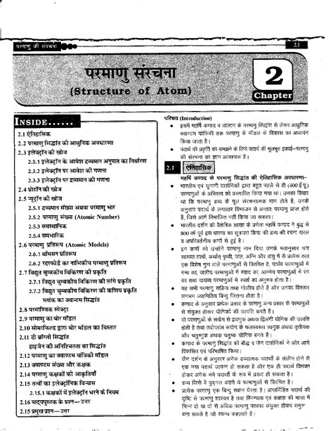 SOLUTION Class 11 Handwritten Chemistry Notes In Hindi Structure Of