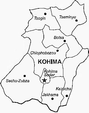 Kohima District | Kohima District Map