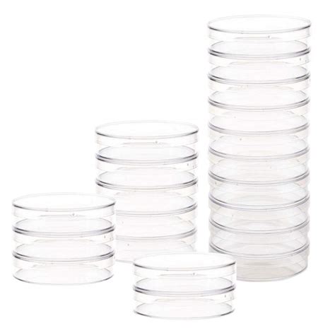 Buy Pcs Mm Plastic Petri Dish With Lid Sterile Bacterial Culture