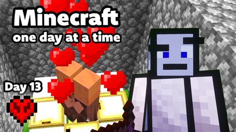 Minecraft One Day At A Time Day 13 Villager Breeder Iron Farm Youtube