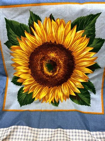 Sunflower Fabric Panels - Etsy