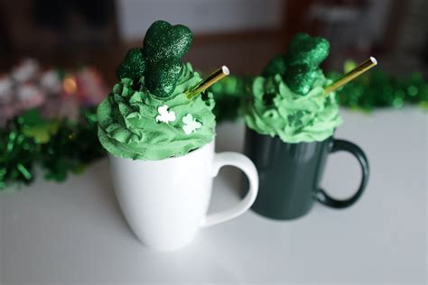St Patricks Day Faux Ice Cream Mug Topper Green Shamrock Etsy