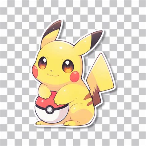 Free Cute Pokémon Pikachu PNG Sticker – Download Free Now!