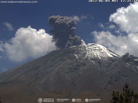 Reporte Del Monitoreo De Cenapred Al Volcán Popocatépetl Hoy 05 De