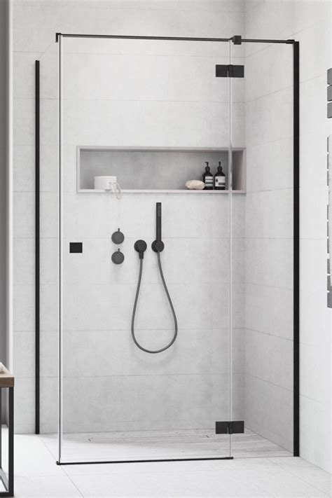 Essenza Black Kdj Black Shower Enclosure Shower Glass Radaway