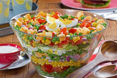 Party Perfect Stacked Salad Easy Home Meals