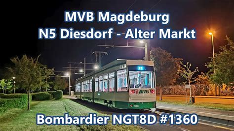 Mvb Magdeburg Linie N Alstom Ngt D Youtube