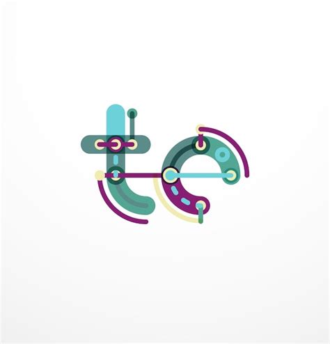 Premium Vector Line Letter Design