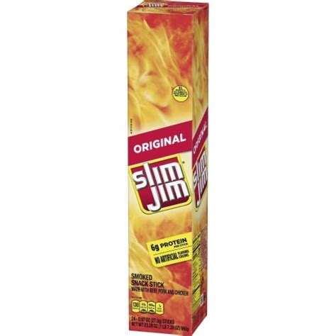 Slim Jim® Original Giant Smoked Meat Sticks 24 Ct 097 Oz Smiths Food And Drug