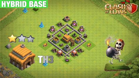 Best Town Hall 3 Th3 Hybrid Base 2020 Link Youtube