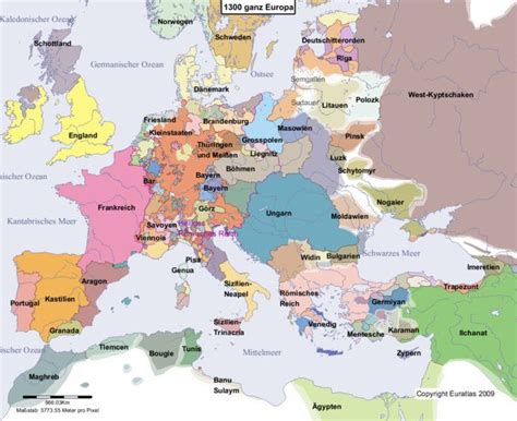 Hauptkarte Von Europa Im Jahre Europe Map European History Map