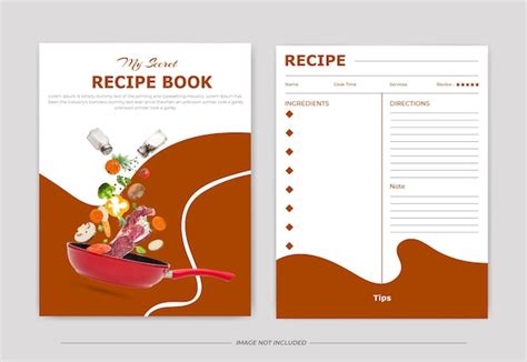 Premium Vector Fresh Food Recipe Book Design Template For Cookbook