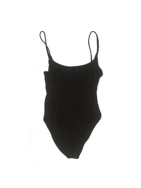 Assorted Brands Solid Black One Piece Swimsuit Size M 47 Off Thredup