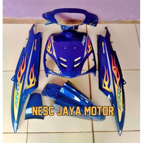 Jual COVER FULL BODY HALUS YAMAHA MIO SPORTY BIRU DONGKER Shopee