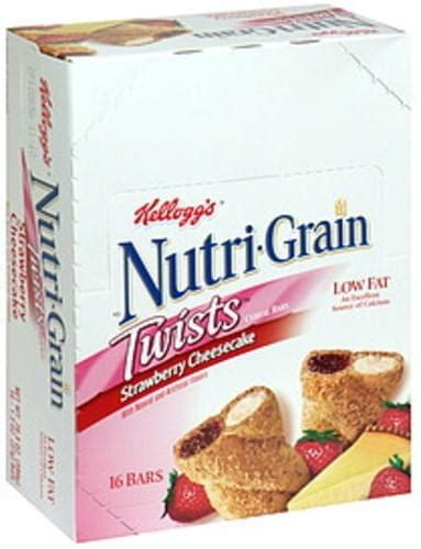 Nutri Grain Twists Strawberry Cheesecake Cereal Bars 16 Ea