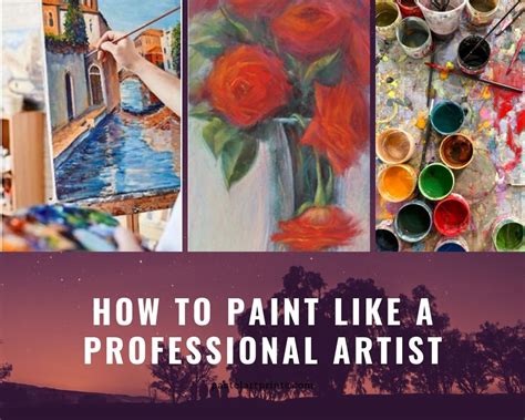 How To Paint Like A Professional Artist Pastelartprints