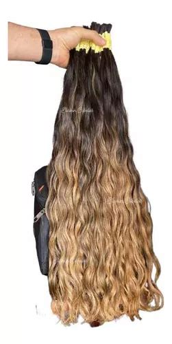 Cabelo Humano Indiano Morena Iluminada Ondulado Cm Gr