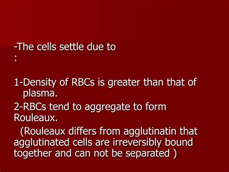 Ppt Erythrocyte Sedimentation Rate Powerpoint Presentation Free