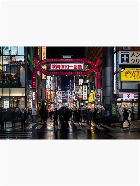 Kabukicho Shinjuku District Tokyo Japan Poster For Sale By