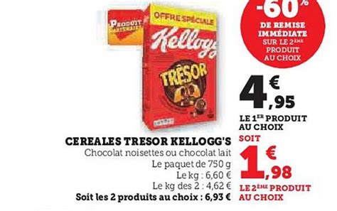 Promo Céréales Trésor Kellogg s chez U Express iCatalogue fr