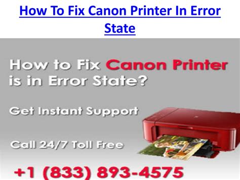 Ppt How To Fix Canon Printer In Error State Powerpoint Presentation