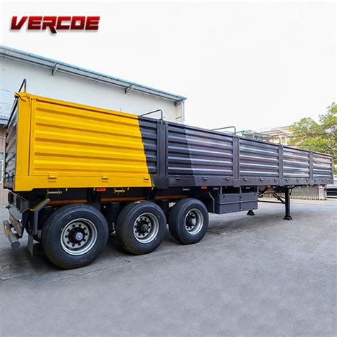 3 Axle Superlink Sidewall Side Board Semi Trailer Dropside Trailer With