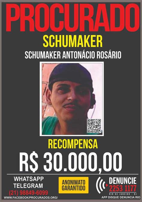 Disque Denúncia Divulga Cartaz Com Novo Visual De ‘schumaker O São