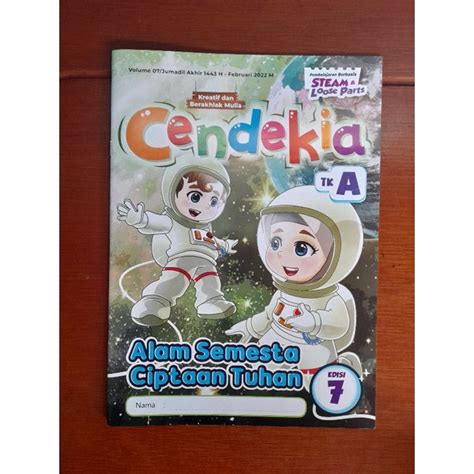 Jual Majalah Bulanan Tk Ra Paud CENDIKIA TK A FEBRUARI 2022 Ed 07 Baru