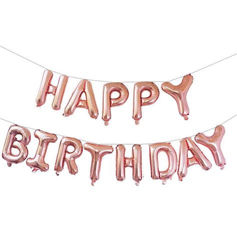 Buy Qivange Happy Birthday Balloons Inch Hanging Alphabet Foil Mylar