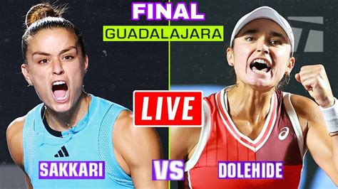 Sakkari Vs Dolehide Highlights Guadalajara Open 2023 Final Maria