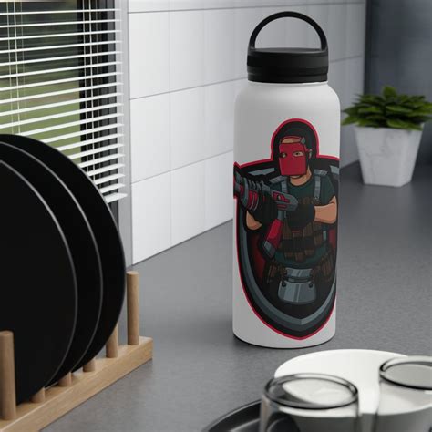 The Naked Noob Logo Stainless Steel Water Bottle Handle Lid ID 19633137 By Chigonjetso E