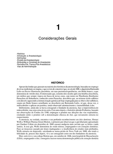 Anestesiologia Veterin Ria Massone Considera Es Gerais Hist Rico