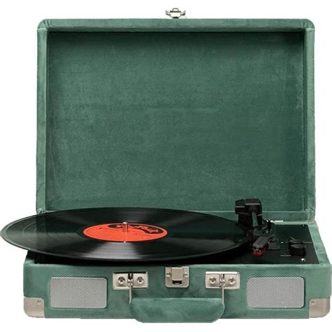 Tourne Disque Phonographe Platine Vinyle Portable Vintage Avec