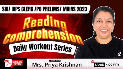 Reading Comprehension Original Questions From Sbi Clerk Prelims