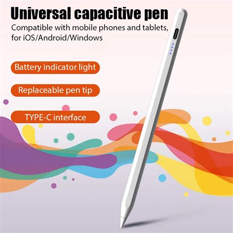 Caneta Stylus Universal Para Tablet E Telefone M Vel Touch Pen Para