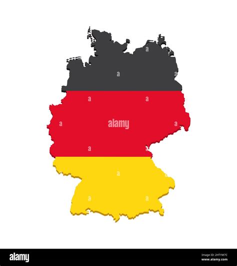 Germany Flag Vector Map Stock Vector Image & Art - Alamy