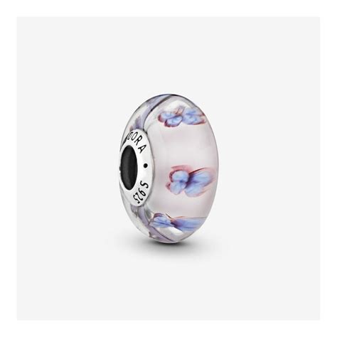 Butterfly Pink Murano Glass Charms Pandora Charms