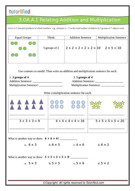 3 Oa 1 Worksheets Pdf