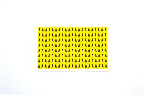 Individual Self Adhesive Numbers And Letters Safe Industrial