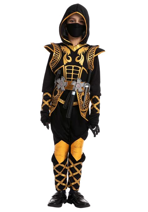 Golden Ninja Boys Costume