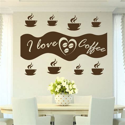 Coffee Wall Decal Coffee Beans Wall Sticker Coffee Wall Decor 1682 - Etsy | Coffee wall decor ...