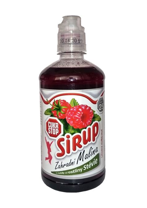 Sirup se sladidly z rostliny stévie zahradní malina 650 g Vivantis