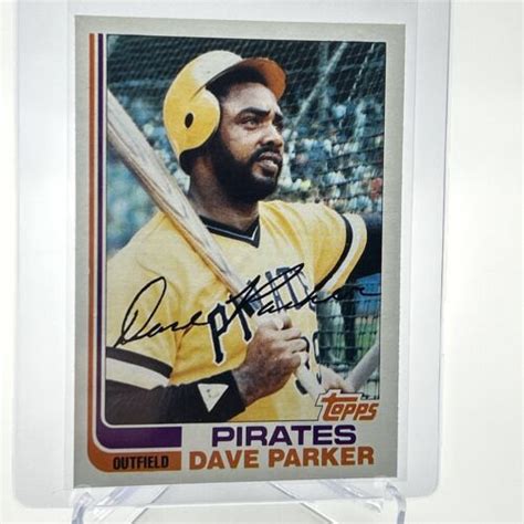 Topps Dave Parker Baseball Card Nm Mint Free Shipping Ebay