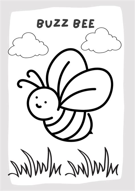 Buzz Bee Coloring Pages Bee Coloring Pages Buzz Bee Bee