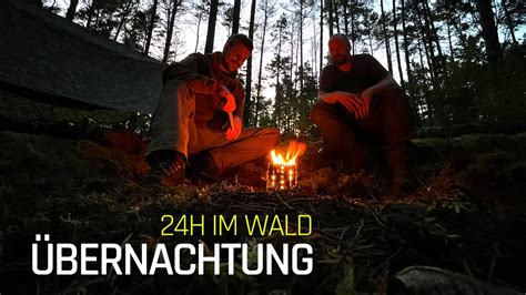 24h Im Wald Mit Übernachtung Bushcraft Abenteuer Deutsch