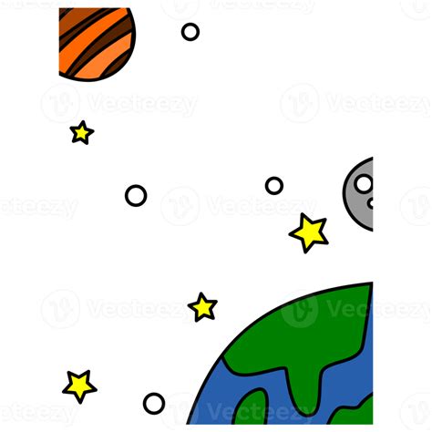 Cute Space Illustration For Kids Theme Design Element 14011989 Png