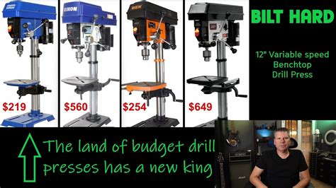 Bilt Hard 12 In Drill Press Vs WEN Rikon JET YouTube